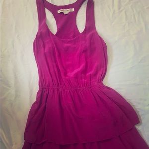 Hot pink summer dress.  Vacation, beach, Pool.
